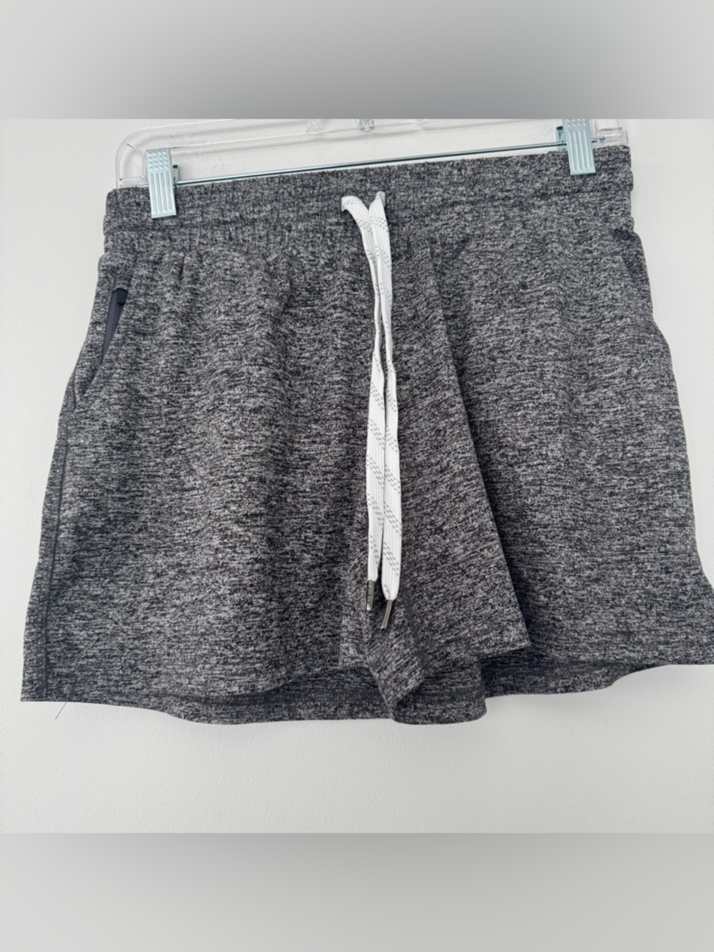 Pacific Trail Active Shorts Heather Gray Drawstring Zip Pocket Gym Outdoor Men S